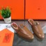 Hermes Oz Mules In Brown Calfskin