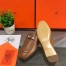 Hermes Oz Mules In Brown Calfskin