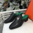 Hermes Paradis Mules In Black Calfskin