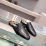 Hermes Catena Mules In Black Calfskin