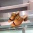 Hermes Camilla Mules 60MM In Brown Calfskin 