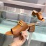 Hermes Camilla Mules 60MM In Brown Calfskin 