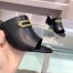 Hermes Camilla Mules 60MM In Black Calfskin 