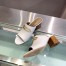 Hermes Camilla Mules 60MM In White Calfskin 