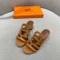 Hermes Celena Sandals 50mm In Brown Calfskin