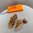 Hermes Celena Sandals 50mm In Brown Calfskin