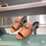 Hermes Candy 40mm Sandals In Brown Calfskin