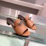 Hermes Candy 40mm Sandals In Brown Calfskin