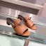 Hermes Candy 40mm Sandals In Brown Calfskin