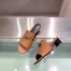 Hermes Candy 40mm Sandals In Brown Calfskin