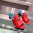 Hermes Candy 40mm Sandals In Red Calfskin