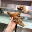 Hermes Claire Sandals In Brown Calfskin