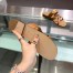 Hermes Claire Sandals In Brown Calfskin