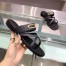 Hermes Claire Sandals In Black Calfskin