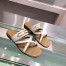 Hermes Claire Sandals In White Calfskin