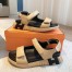 Hermes Women's Junior Sandals in Beige Nappa Leather