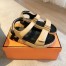 Hermes Women's Junior Sandals in Beige Nappa Leather