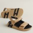 Hermes Women's Junior Sandals in Beige Nappa Leather