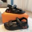 Hermes Women's Junior Sandals in Black Nappa Leather