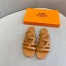 Hermes Camelia Slide Sandals In Brown Calfskin