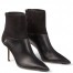 Jimmy Choo Beyla 85mm Ankle Boots In Black Leather