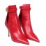 Jimmy Choo Nell Ankle Boots 85mm in Red Leather