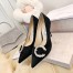 Jimmy Choo Saresa 85mm Pumps In Black Suede