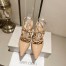 Jimmy Choo Azia Pumps 95mm in Nude Patent Leather