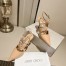 Jimmy Choo Azia Pumps 95mm in Nude Patent Leather