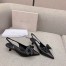 Jimmy Choo Amita Flowers 45mm Slingback Pumps in Black Leather