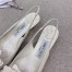 Jimmy Choo Amita Flowers 45mm Slingback Pumps in White Leather