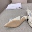 Jimmy Choo Amita Flowers 45mm Slingback Pumps in White Leather