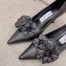 Jimmy Choo Rosalia Flowers 65mm Pumps in Black Leather
