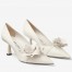 Jimmy Choo Rosalia Flowers 65mm Pumps in White Leather