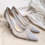 Jimmy Choo Love 85mm Pumps In Glitter Fabric and Tulle