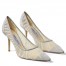 Jimmy Choo Love 85mm Pumps In Glitter Fabric and Tulle