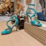 Jimmy Choo Azia 95 Sandals In Malibu Patent Leather