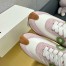 Loewe Women's Flow Runner Sneakers in White Nylon and Pink Suede