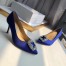 Manolo Blahnik Hangisi 70 Pumps In Blue Satin