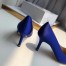 Manolo Blahnik Hangisi 70 Pumps In Blue Satin