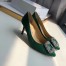 Manolo Blahnik Hangisi 70 Pumps In Green Satin