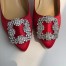 Manolo Blahnik Hangisi 70 Pumps In Red Satin