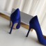 Manolo Blahnik Hangisi 105 Pumps In Blue Satin