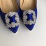 Manolo Blahnik Hangisi 105 Pumps In Blue Satin