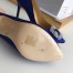 Manolo Blahnik Hangisi 105 Pumps In Blue Satin