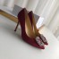 Manolo Blahnik Hangisi 105 Pumps In Bordeaux Satin