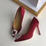 Manolo Blahnik Hangisi 105 Pumps In Bordeaux Satin