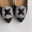 Manolo Blahnik Hangisi 105 Pumps In Black Satin