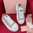 Miu Miu Women's Sneakers in Beige Fabric