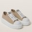 Miu Miu Women's Sneakers in Beige Fabric